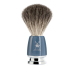 Комплект за бръснене MÜHLE, четка с естествен косъм от язовец (Pure badger), класическа самобръсначка, дръжки от висококачествена смола, цвят петрол, със стойка